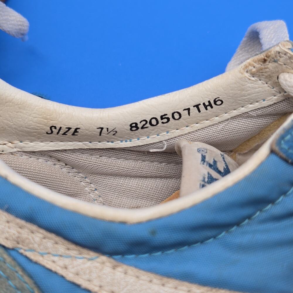 Vintage 1980s Nike Diablo Blue Nylon Suede Sneakers Women’s 7.5 Rep. of Korea - Picture 11 of 14